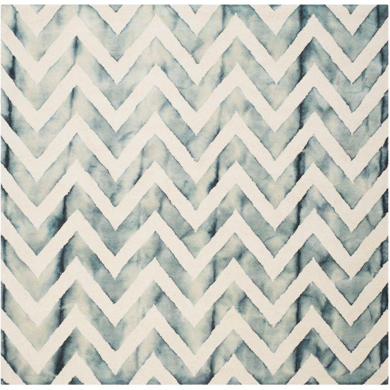 Dip Dye DDY715 Hand Tufted Area Rug - Ivory/Grey - 7'x7' - Safavieh.
