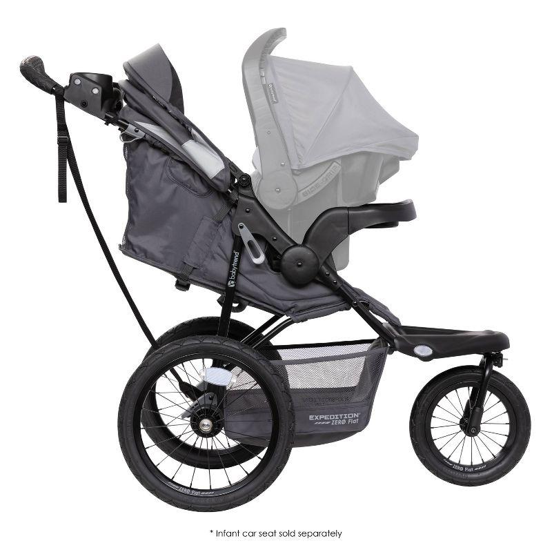 Baby Trend Expedition Zero Flat Stroller Jogger with LED Safety Lights - Dash Gray