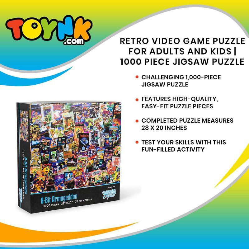 Toynk 8-Bit Armageddon Retro Video Game Puzzle | 1000 Piece Jigsaw Puzzle