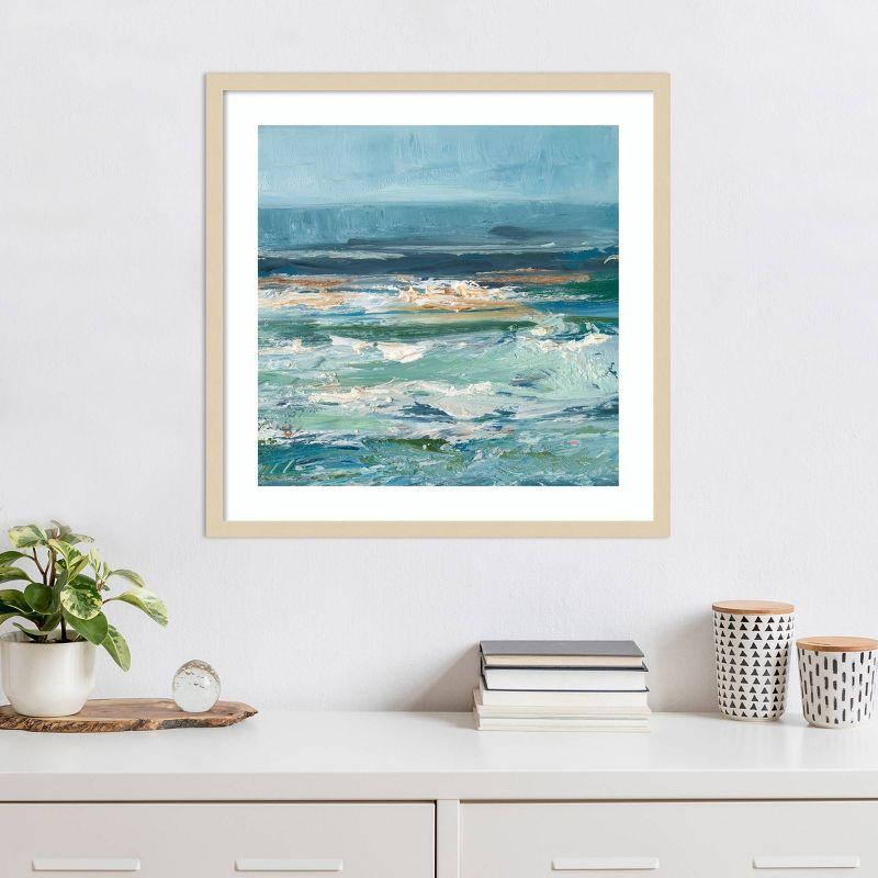 Pacific Whitecaps II Coastal Framed Graphic Art Print