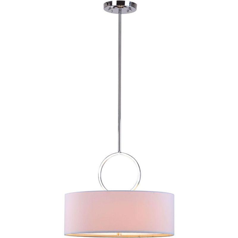 Debonair Drum Pendant Light - Chrome - Safavieh.