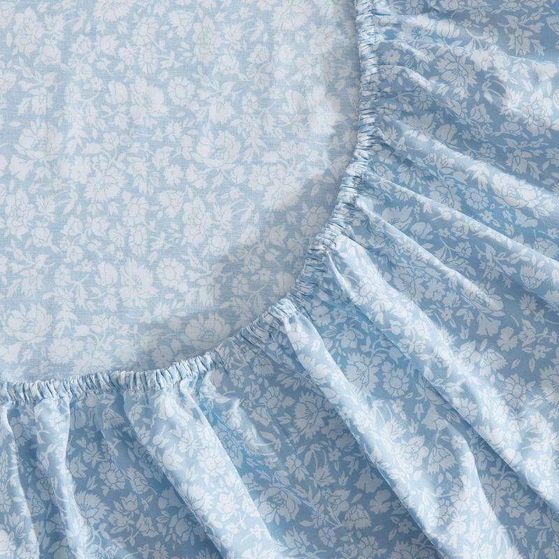 Laura Ashley Heirloom Ditzy Blue Twin Xl Sheet Set