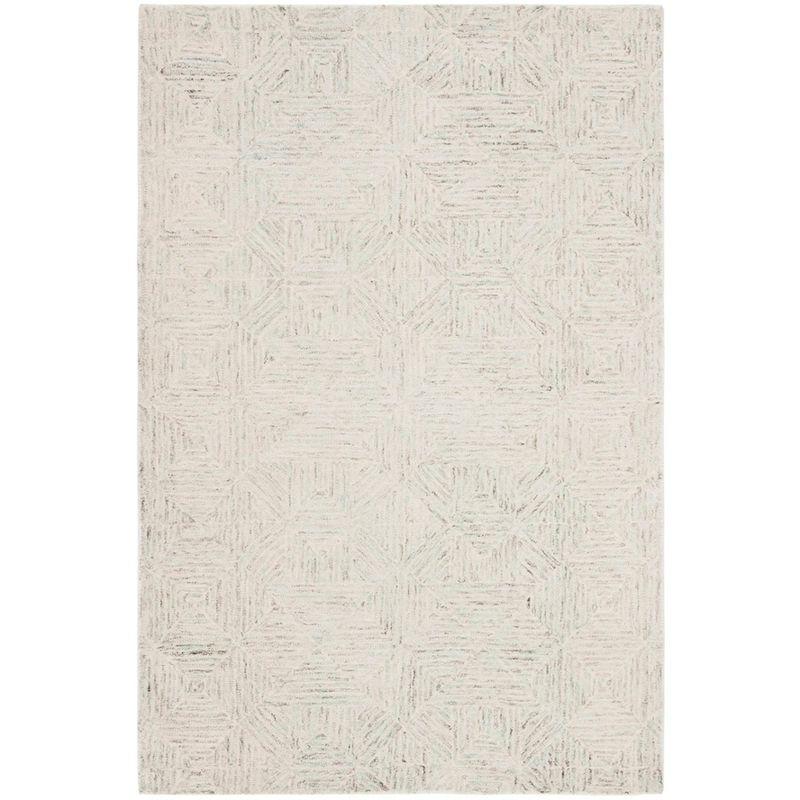 Abstract ABT763 Handmade Indoor Accent Rug - Ivory/Light Blue - 3'x5' - Safavieh