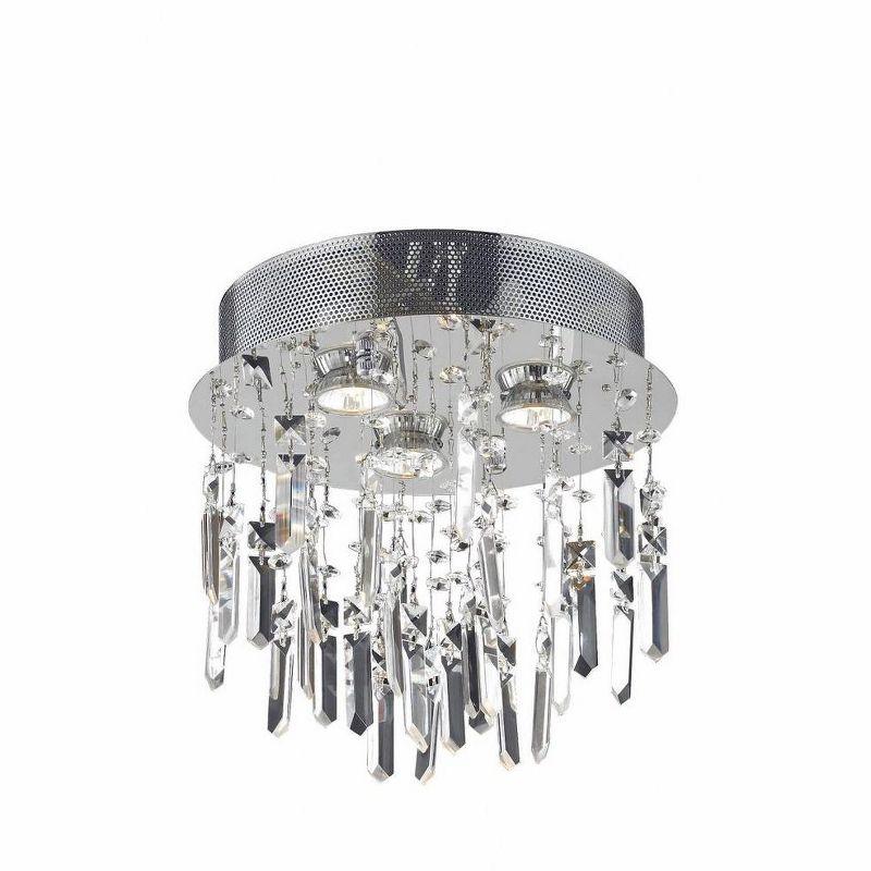 Elegant Lighting Galaxy 3 - Light Flush Mount in  Chrome