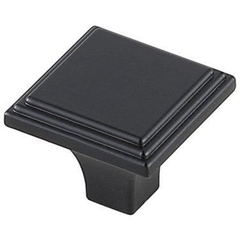 Elegant Lighting Wilow 1Inch Matte Black Square Knob Multipack (Set of 10)