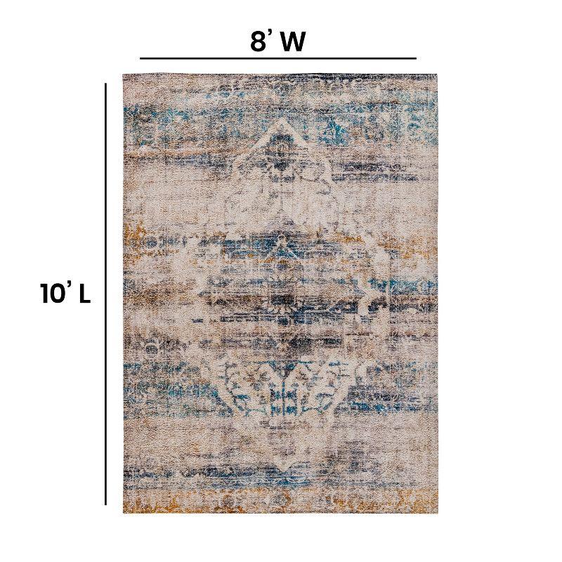 Flash Furniture Artisan Old English Style Traditional Rug - 8' x 10' - Blue