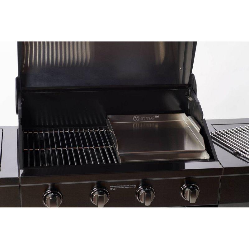 TYTUS Stainless Steel Griddle Silver: Durable 304 Material, Easy to Clean, No Assembly, Grill Accessory