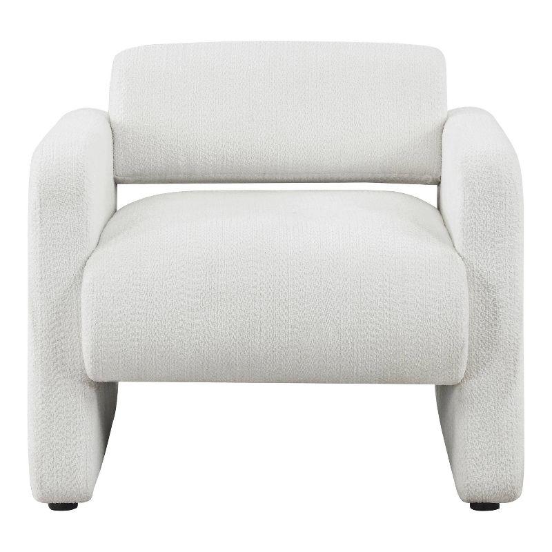 HOMES: Inside + Out Sanddrift Modern Boucle Upholstered Accent Chair