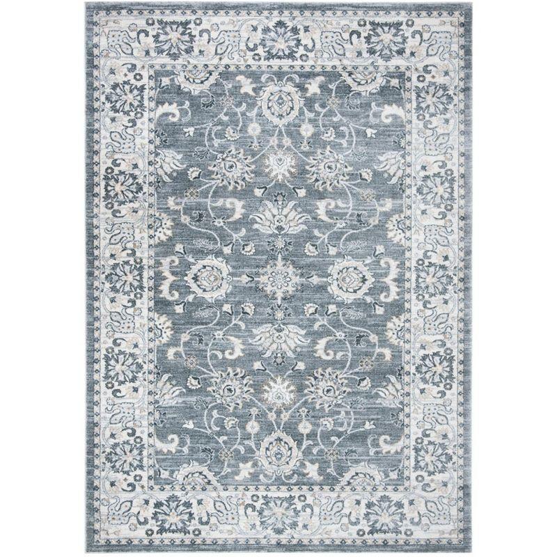 Isabella ISA940 Power Loomed Area Rug - Grey/Cream - 4'x6' - Safavieh