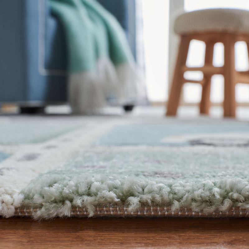Carousel Kids  CRK193 Loomed Indoor Area Rug - Grey/Light Blue - 5'3"x7'6" - Safavieh