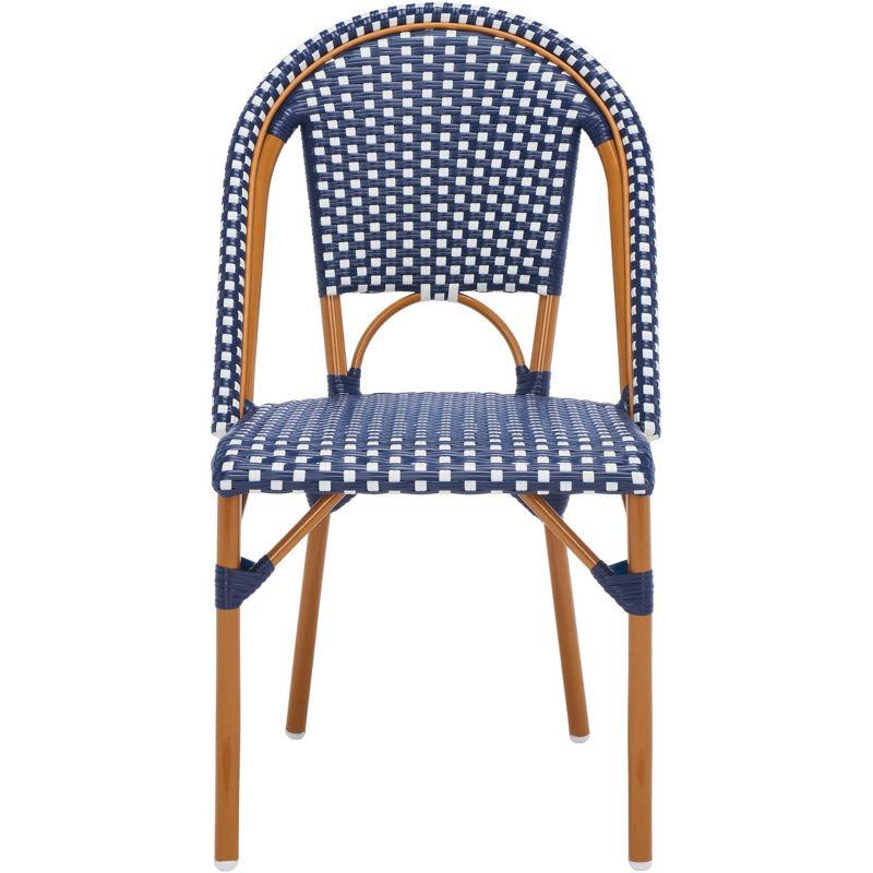 California Side Chair (Set Of 2) - Indoor/Outdoor - PAT7530 - Blue/White - Safavieh