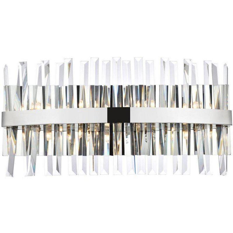 Serephina 24" Chrome Crystal Bath Sconce