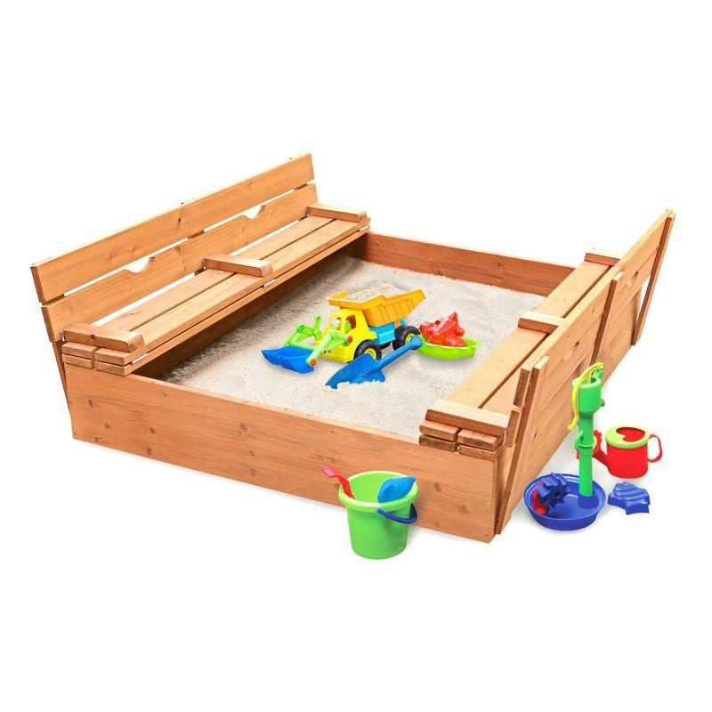 Covered 2-Bench Sandbox