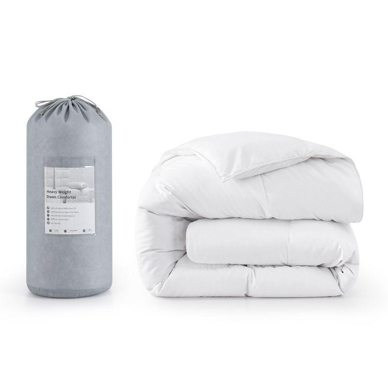 Peace Nest All Season White Down Comforter with Ultra Soft Down Proof Fabric