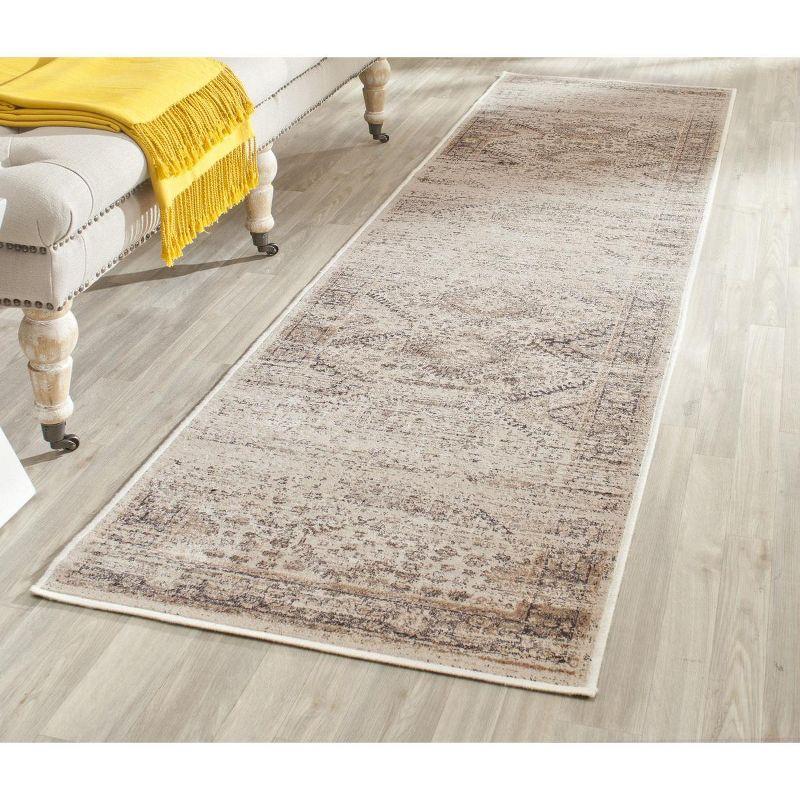 Elegant Stone Gray Hand-Knotted Viscose Runner Rug - 2'2" X 7'2"