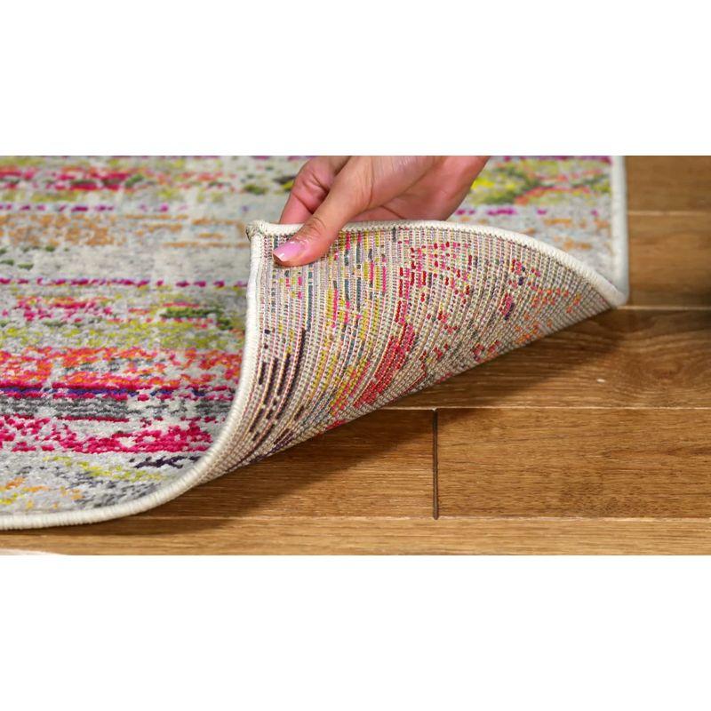 Madison MAD422 Power Loomed Indoor Runner Rug - Blue/Orange - 2'2"x8' - Safavieh