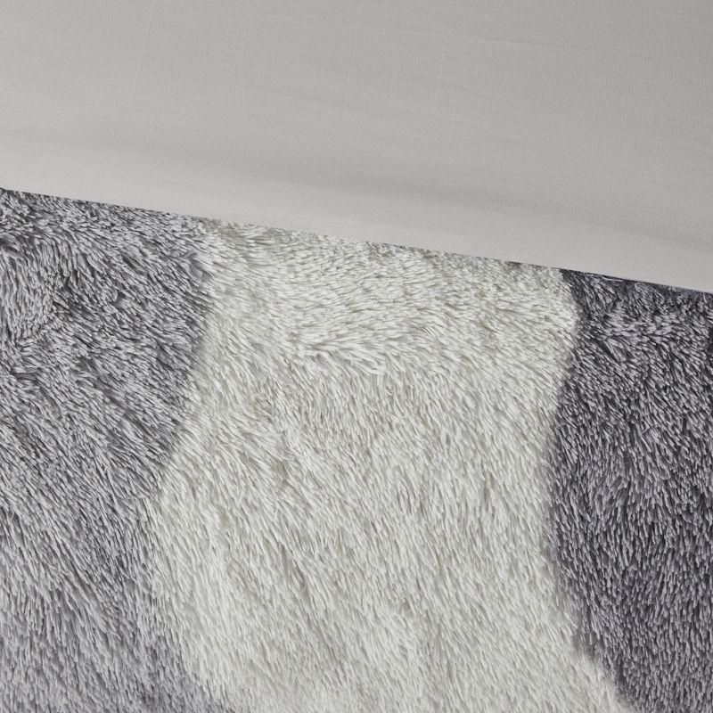 Intelligent Design Ombre Shaggy Faux Fur Comforter Set