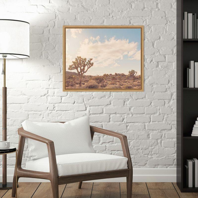 Amanti Art Sunshine and Joshua Trees by Myan Soffia Framed Canvas Wall Art