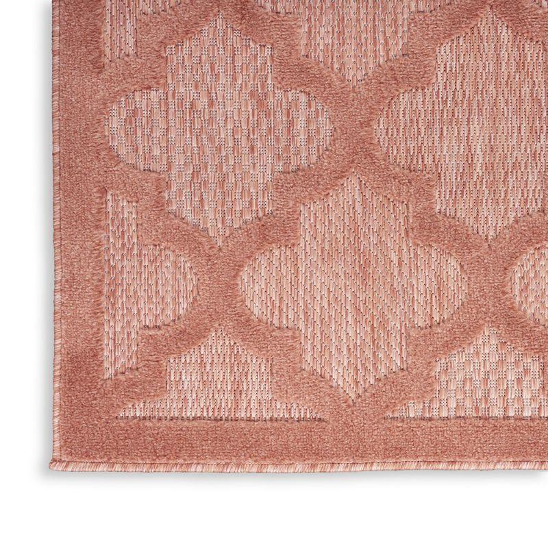 Nourison Easy Care 8' x 10' Coral/Orange Indoor/Outdoor Rug