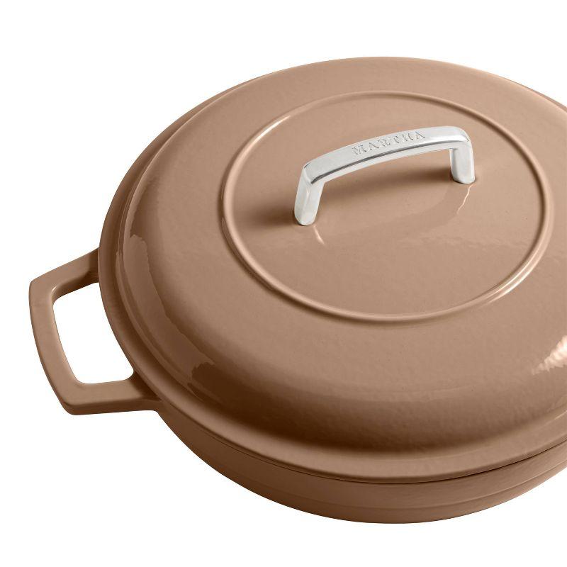 Martha by Martha Stewart 3.5 QT Enameled Cast Iron Braiser w/Lid