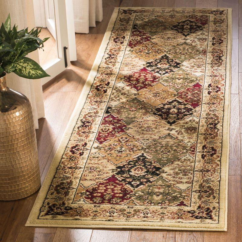 Lyndhurst LNH221 Power Loomed Runner Rug - Multi/Ivory - 2'3"x12' - Safavieh