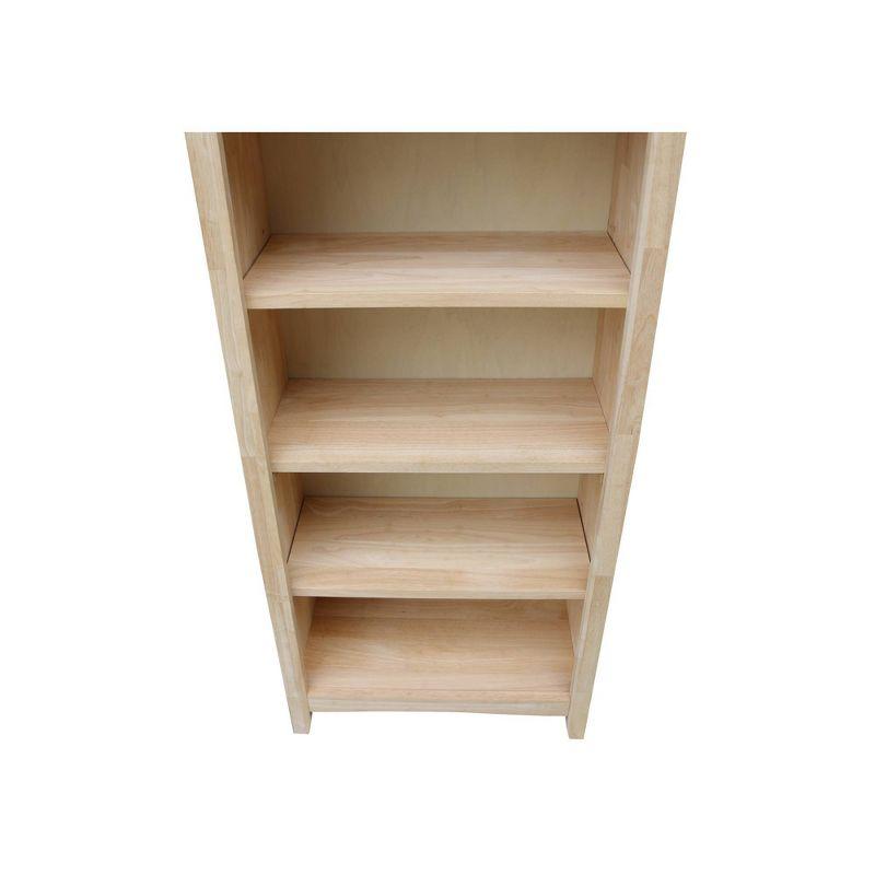 48"x24" Shaker Bookcase Unfinished - International Concepts