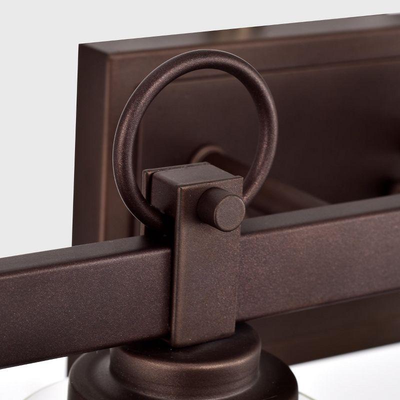 Chloe Lighting Exton Transitional 4 Light Oil Rubbed Bronze Bath Vanity Fixture 29" Wide