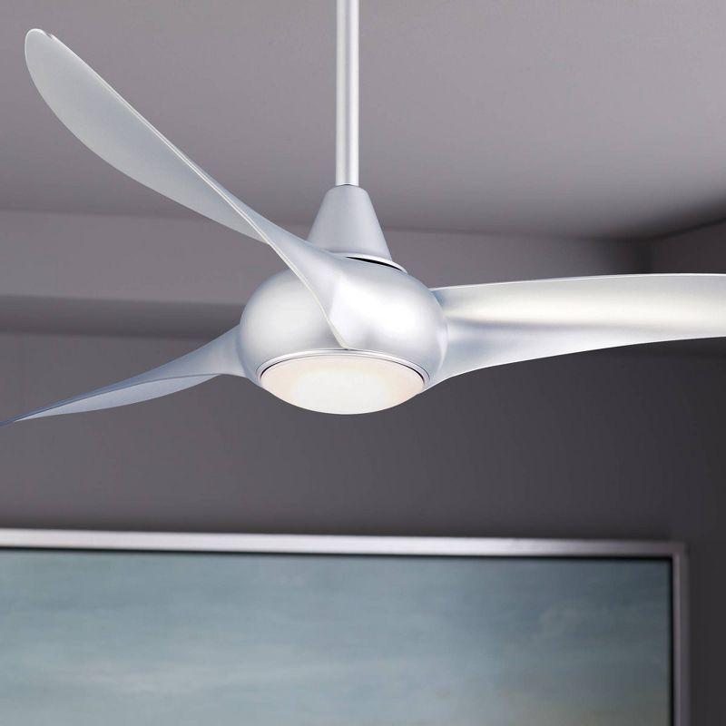 52" Wave 3 - Blade LED Propeller Ceiling Fan with Remote Control and Light Kit Included