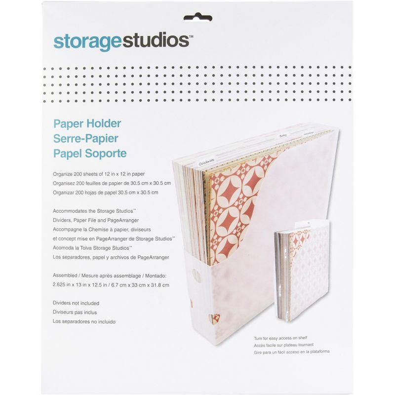 Compact Durable 12x12 Craft Paper Organizer in High-Quality Polypropylene