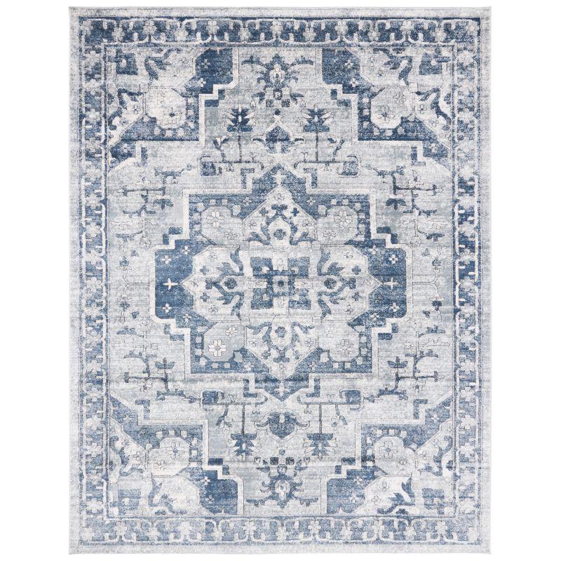 Ivory Synthetic Hand-Knotted 8' x 10' Easy Care Rug