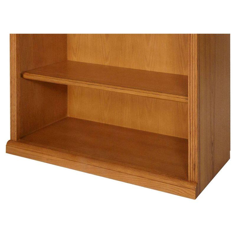 84" Huntington Oxford Wood Bookcase Wheat - Martin Furniture: Hardwood, 7 Shelves, No Assembly Required