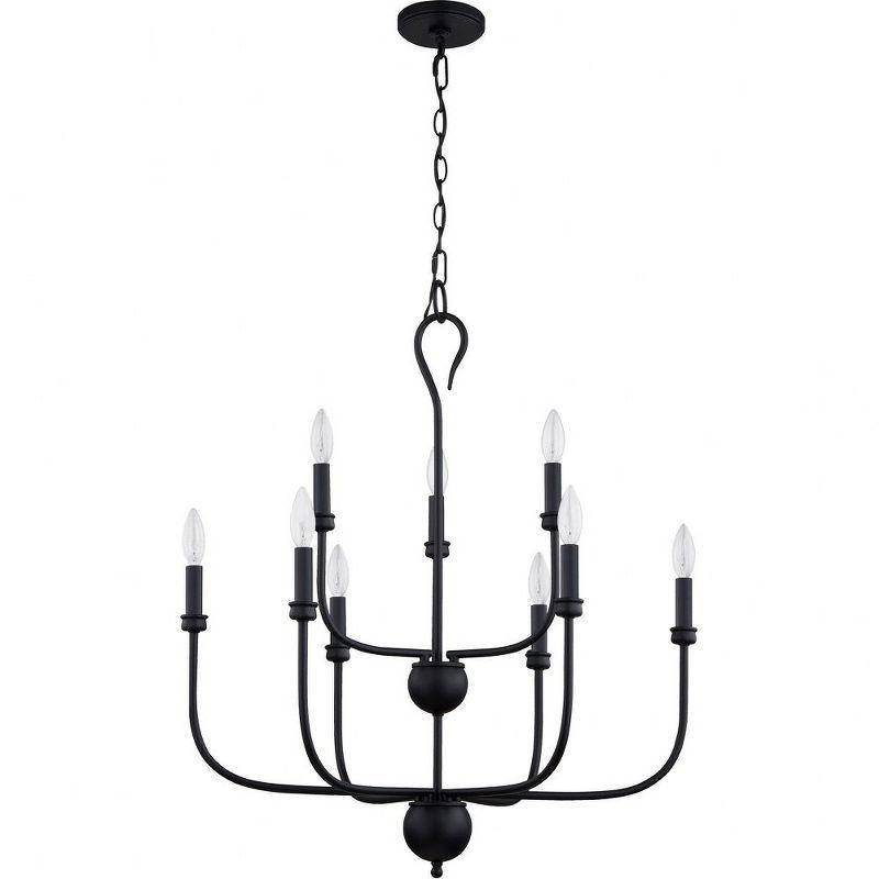 Quoizel Lighting  - Blanche - 9 Light Chandelier in Matte Black