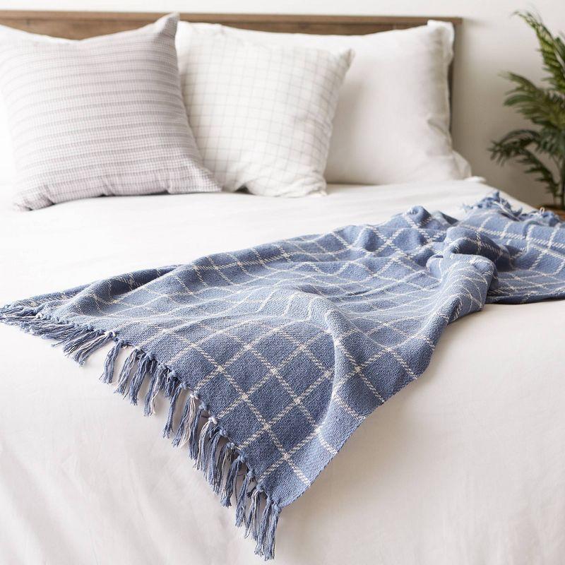 50"x60" Checked Plaid Throw Blanket - Design Imports