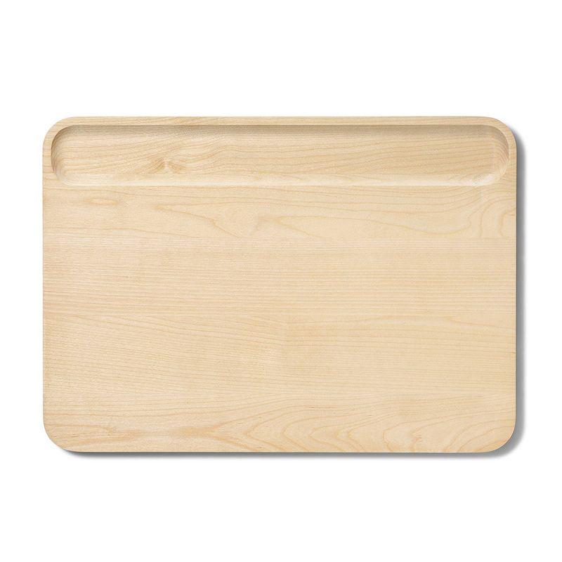 Large Birch Wood Cutting Board with Recessed Handle