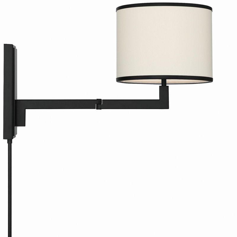 Crystorama Lighting Madison 1 - Light Swing Arm Lamp in  Matte Black