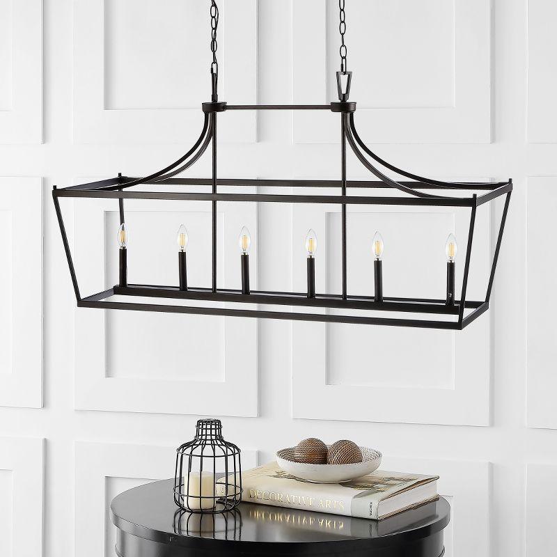 Aroris 6 Light 49" Pendant - PND4093 - Oil Rub Bronze - Safavieh