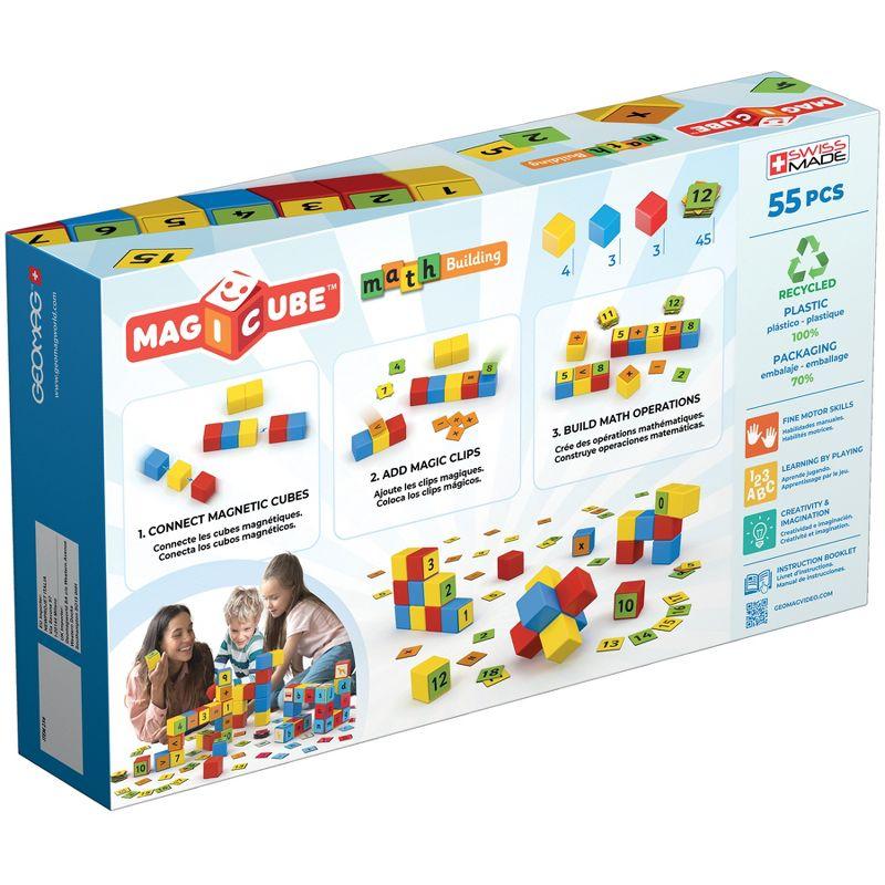 Geomag Geomag Magicube Math Building Set, Recycled, 55 Pieces