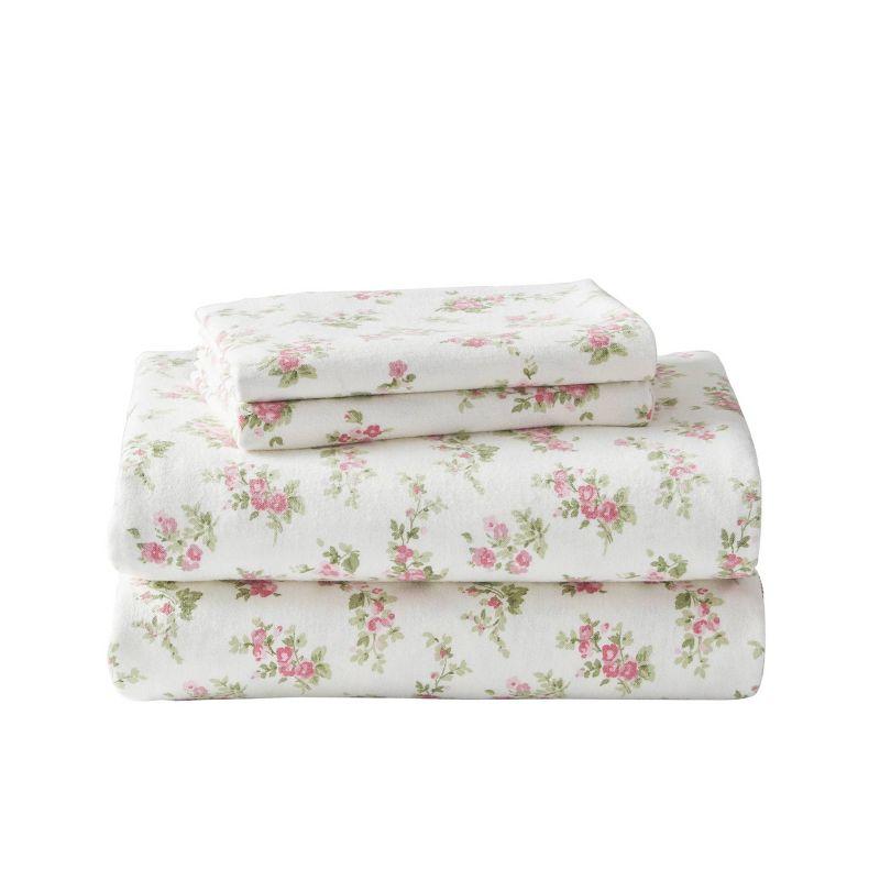 Laura Ashley Laura Ashley Cotton Flannel Cozy Sheet Sets
