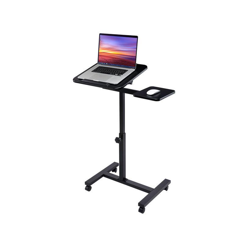 Seville Classics airLIFT Adjustable Height Rolling Tiltable Desk with Mouse Stand