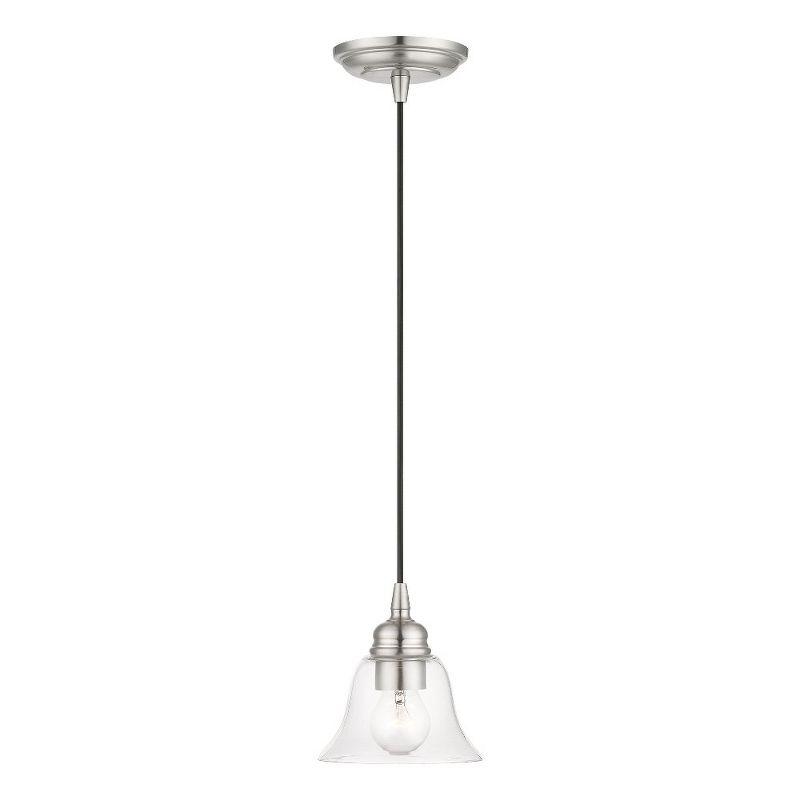 Livex Lighting Moreland 1 - Light Pendant in  Brushed Nickel