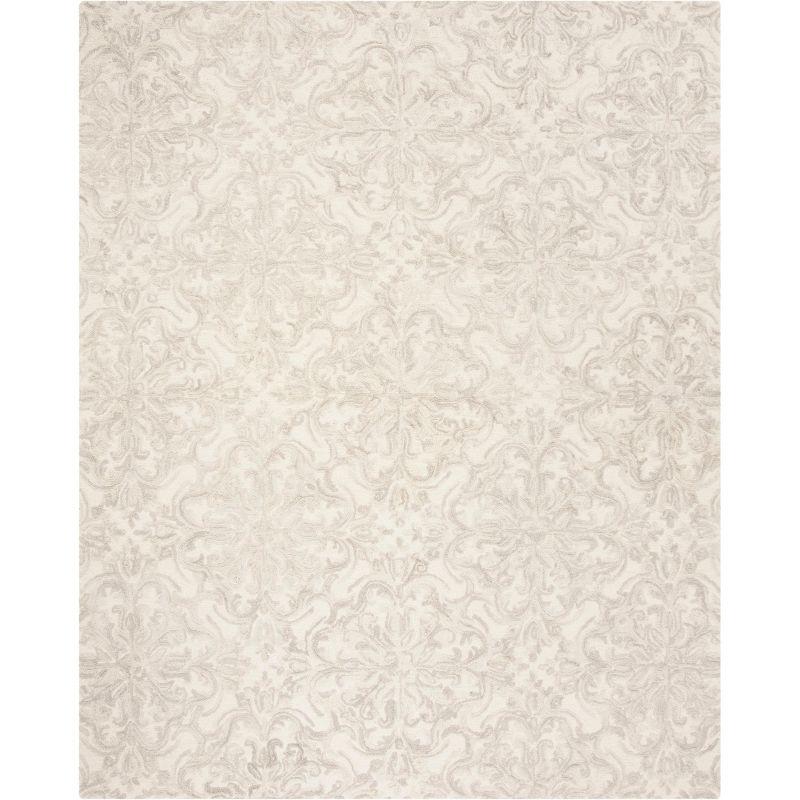 Blossom BLM103 Hand Tufted Area Rug - Ivory/Grey - 8'x10' - Safavieh.