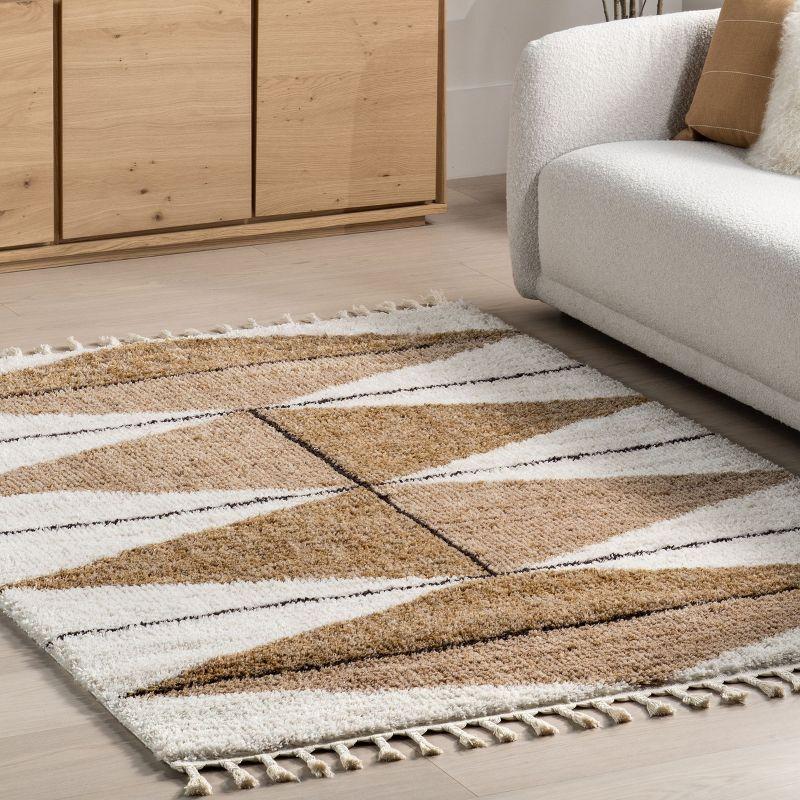 Nuloom Kali Shaggy Diamond Tassel Indoor Area Rug