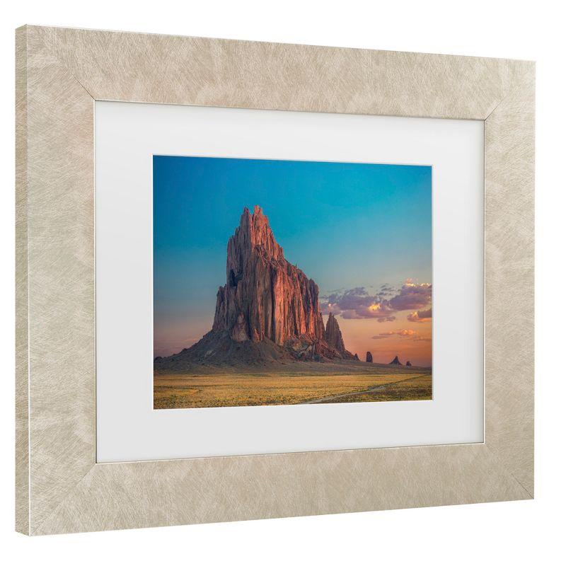 Trademark Fine Art - Michael Zheng Morning Glory On Tse Bit Ai Matted Framed Art - 11x14