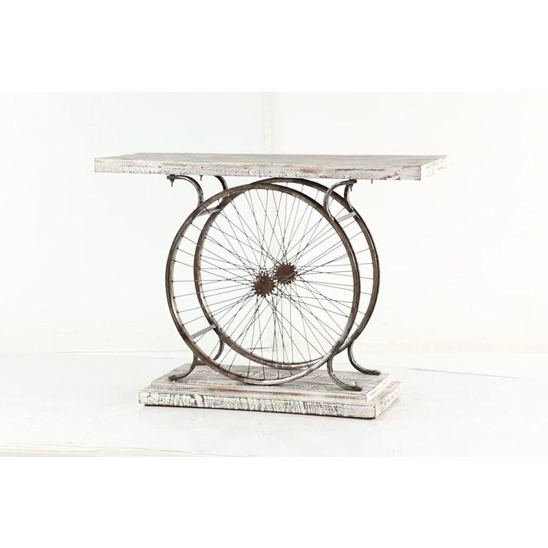 Rustic Console Table Brown - Olivia & May: Sturdy Iron Frame, No Assembly Required, Indoor Use