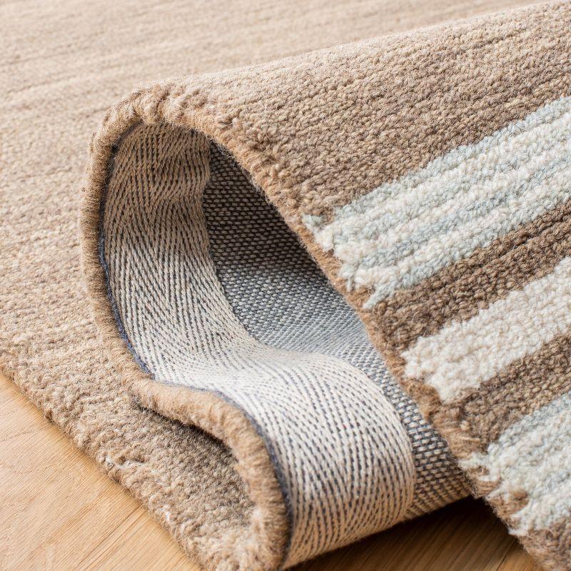 Metro MET602 Hand Tufted Indoor Area Rug - Brown/Ivory - 6'x6' - Safavieh
