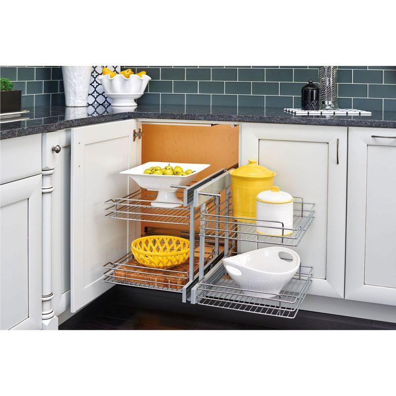 Rev-A-Shelf Rev-A-Shelf Blind Corner Kitchen Cabinet Organizer w/ Soft Close