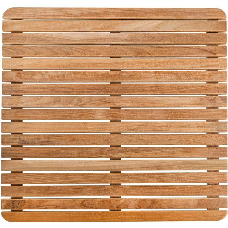 Nordic Teak 24" x 24" Oiled Shower and Bath Mat