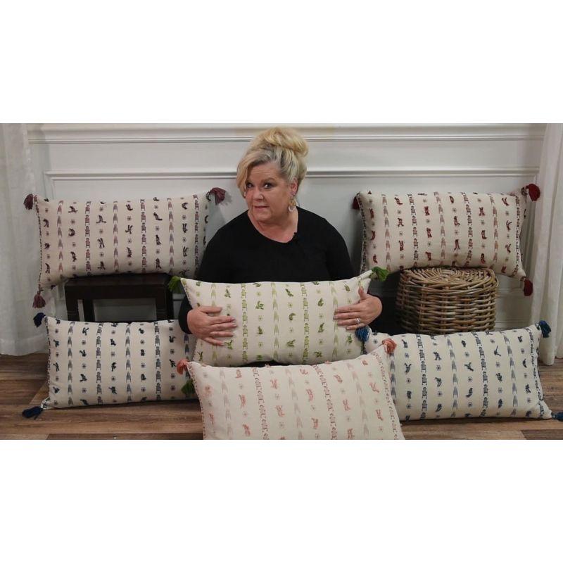 Rizzy Home Embroidered Cotton Throw Pillow