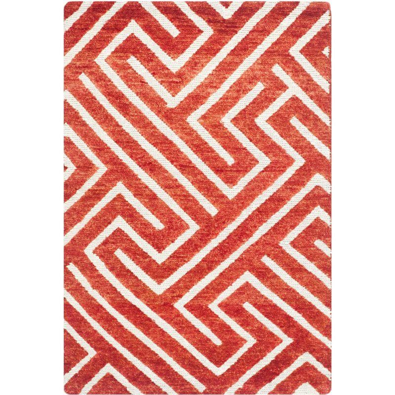 Santa Fe STF535 Hand Knotted Area Rug  - Safavieh