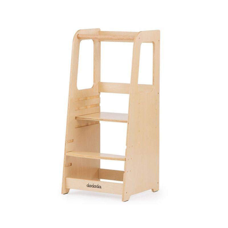 Natural Adjustable Beechwood Toddler Tower Stepping Stool